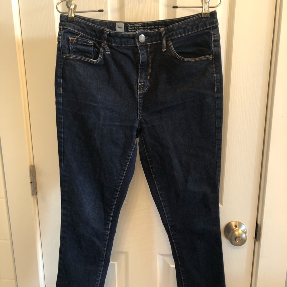 Mossimo curvy fit skinny jeans, size 4